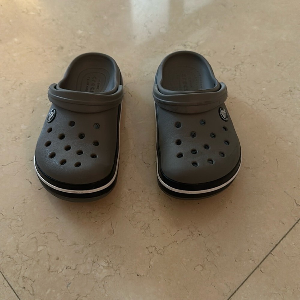 CROCS grey kids size 13